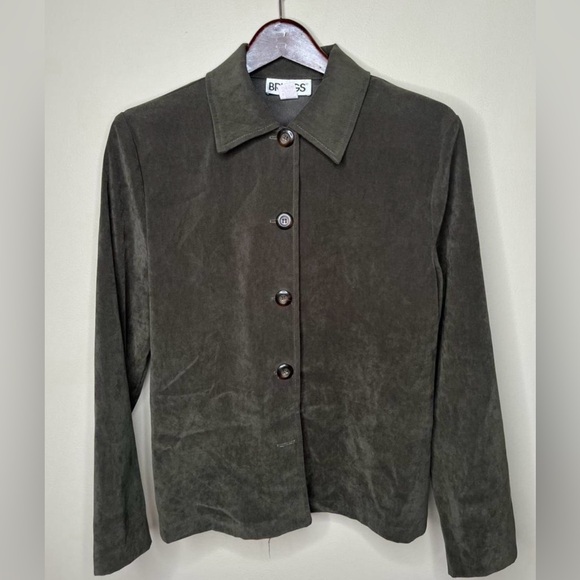 LOT Briggs Brown and Olive Button-Up Jackets - Picture 4 of 5